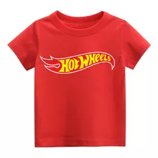 Remera Hot Wheels Autos Nene Nena Infantil Algodón