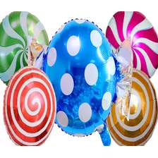 Balão Bexiga Bombom A Pirulitos Doces Coloridos Com 5 Balões