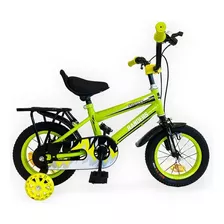 Bicicleta De Paseo Para Niños R 12 Infantil Randers Juguete Color Verde