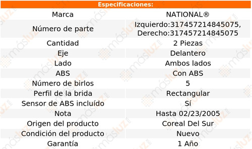 2- Mazas Delanteras Con Abs Grand Marquis 2003/2005 National Foto 4