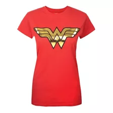 Playera Camiseta Logo Mujer Maravilla Wonder Woman + Regalo