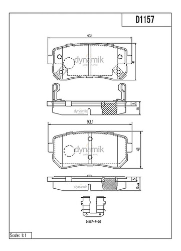 Kit Balatas Bajos Metales Del + Tras Rio L4 1.6l 06/07 Foto 3