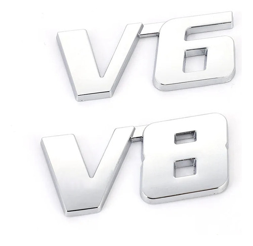 3d Metal V6 V8 Trunk Badge Sticker Para Para Bmw Compatible Foto 2