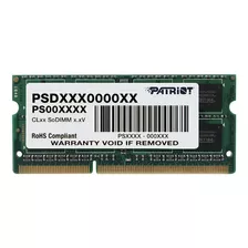 Memoria Ram Signature 4gb 1 Patriot Psd34g1600l81s