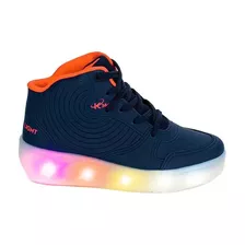 Tenis Infantil Com Led E Rodinha Botinha Com Luz Kidy 