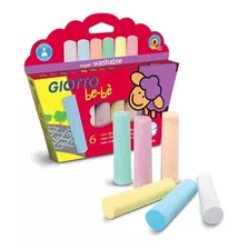 Super Tizas Lavables Giotto Be-be X6 Colores Pastel