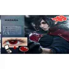 Pupilentes Halloween Sharingan Madara + Estuche Y Accesorios