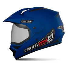 Capacete Motocross Para Moto Trial Liberty Mx Vision Protork