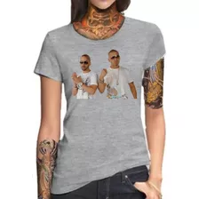 Remera Gris Sublimada Mujer Wisin Y Yandel