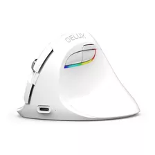 Mouse Vertical Inalámbrico Recargable Delux M618 Mini White