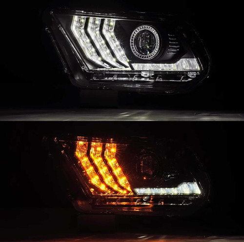 Faros Led Secuencial Ford Mustang 2010 2011 2012 2013 2014 Foto 4