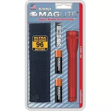 Linterna Maglite Mini Incandescente 2 Celdas Aa Roja