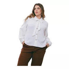 Camisa Con Lazo Varios Colores Moda Dama Talles L-xxl Js 2j