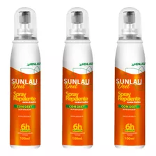 Kit 3 Repelentes Contra Dengue Insetos Spray 100 Ml Sunlau