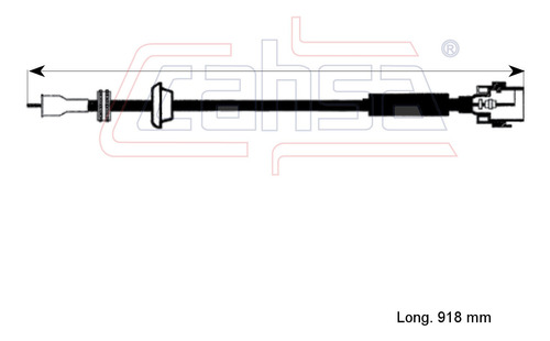 Cable Velocmetro Para Mercury Ln7 1.6l 1983 Foto 2