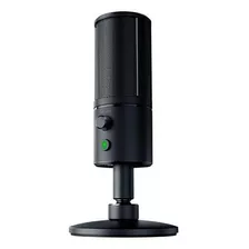 Microfone Razer Seiren X Condensador Supercardióide Cor Classic Black