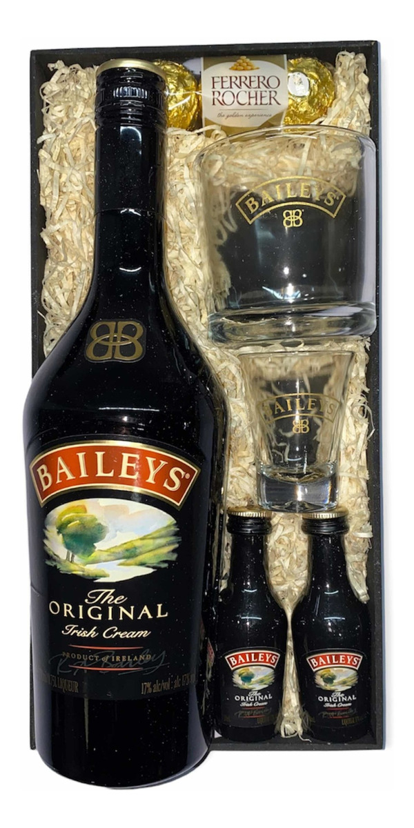 Kit Baileys X3 + Vaso + Shot + Chocolates - Pérez Tienda -