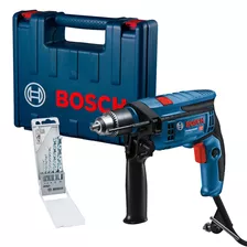 Furadeira De Impac Bosch Gsb 13 Re 650w 127v Brocas E Maleta Cor Azul