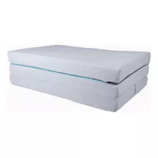 Colchón Individual De Espuma Aira Sleep Solutions Fold Gris - 100cm X 190cm X 10cm