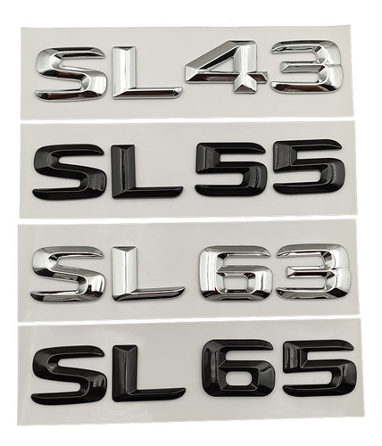 Abs Letras Insignia Del Coche Sl43 Para Mercedes Sl Amg R230 Foto 2