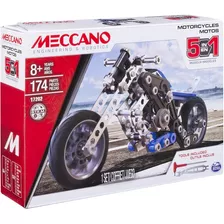 Meccano Juego De Construcción: Motocicleta 5 En 1 Mod. 17202