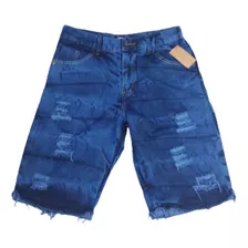 Kit 2 Bermudas Jeans Masculino 36 Ao 48