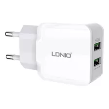 Cargador De Pared 2 Puertos Usb Carga Rapida A2202 Ldnio