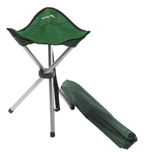 Banquito Plegable De 3 Patas Broksol Camping Pesca Caza Color Azul