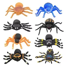 Araña Toy, 5 inch Realista Negro Arañas De Goma Juguetes Se