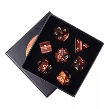 Yatming Juego De 7 Dados Dnd Poliédricos De Cristal Curativo