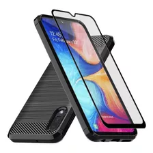 Funda Con Protector Para Telefono Samsung Galaxy A10e Negro