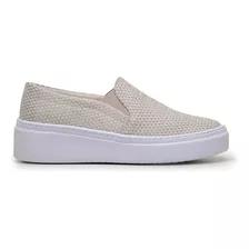 Tênis Feminino Casual Mocassim Vegano Lona Pdk - 117 - Bambu