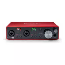 Interfaz De Audio Focusrite Scarlett 2i2 Roja 3.ª Gen