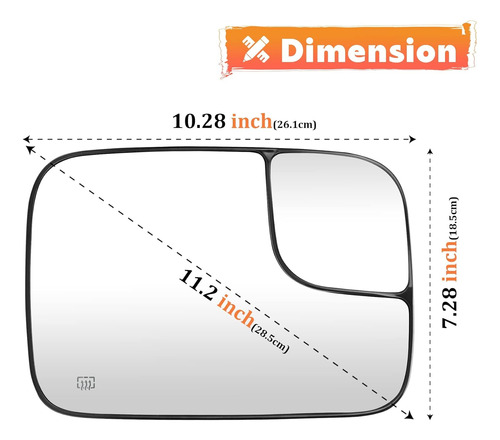 Espejo Convexo Con Calefaccin Lateral Derecho Del Pasajero  Foto 4