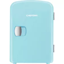 Mini Nevera Chefman Eléctrica, Portable De 4 L , Azul