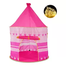 Carpa Para Niños Anlke Nbu01 Color Rosacon Forma De Castillo