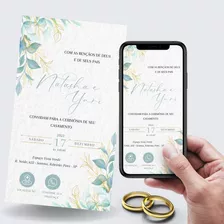 Convite Para Casamento Interativo Digital Sem Foto