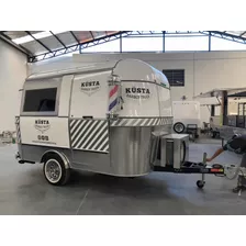 Trailer, Barber Truck, Peluqueria, Sala Belleza Maquillaje