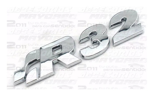 Emblema R32 Autoadherible Vw Gti Gli Seat Bettle Passat Foto 7
