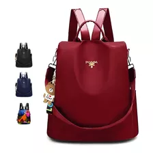 Mochila Mujer Moda Llavero Impermeable Antirrobo Bolso Mujer