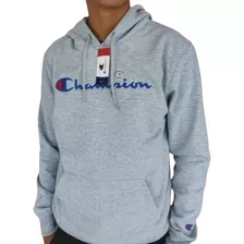 Sudadera Champion Hombre Logo Bordado Capucha Y Forro Polar