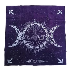 Mantel De Tarot De Diosa De Triple Luna Púrpura, Tapiz