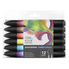 Marcadores Acuarelables Promarker Winsor & Newton X12