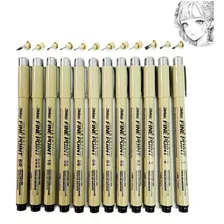 Estilografos Fineliner Lettering Manga Bosquejo 12pcs