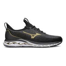 Tênis Mizuno Wave Legend Masculino- Preto-dourado