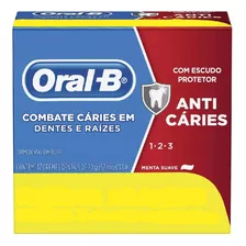 Pasta De Dentes Oral-b 123 Anticáries Creme Pacote 12 De 70g