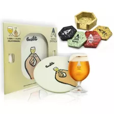 Gift Pack Cerveza Andes Copa 330 Plato Y Posavasos Regalo