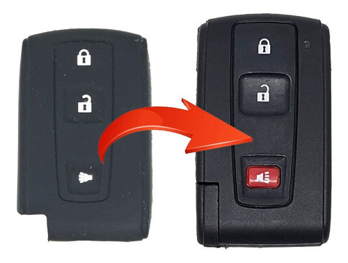 Funda Silicn Para Control Remoto Toyota Prius Keyless Foto 2