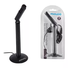 Micrófono Philco Mic-10 Para Pc Plug 3.5mm //angelstock Color Negro