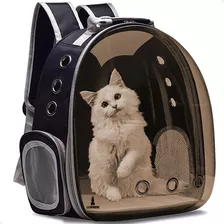 Mochila Astronauta Bolsa Pet Visão Panorâmica Cachorro Gato Cor Preto